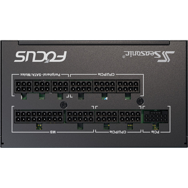 Afbeelding laden in galerijviewer, Seasonic focus gx-1000-v4 atx3.1 modulaire 1000 watt voeding (zwart, 1x 12vhpwr, 3x pcie)
