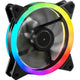 Sharkoon shark blades rgb case fan (zwart, 120 x 120 x 25 mm)