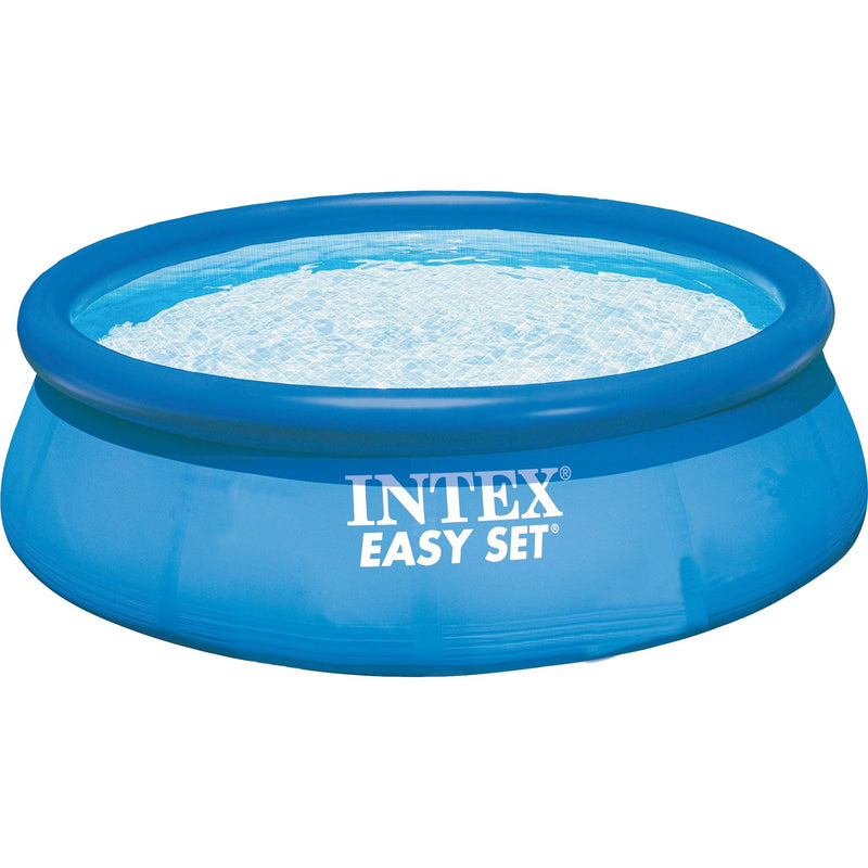 Afbeelding laden in galerijviewer, Intex easy set pool 128132np, ø 366 x 76 cm zwembad (lichtblauw donkerblauw, met patroonfiltersysteem eco 604)
