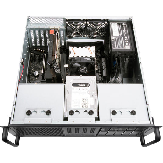 Silverstone rm41-506 rack behuizing (zwart | 2x usb-a 3.2 (5 gbit s))
