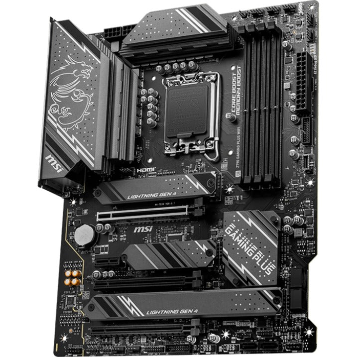 Afbeelding laden in galerijviewer, Msi z790 gaming plus wifi socket 1700 moederbord (grijs zwart, raid, 2.5 gb-lan, wi-fi 6e, bt, sound, atx)
