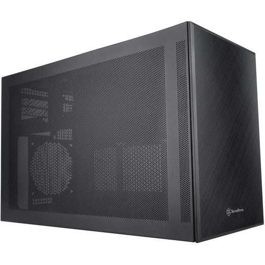 Silverstone sugo 17 mini tower behuizing (zwart | 2x usb-a | 1x usb-c)