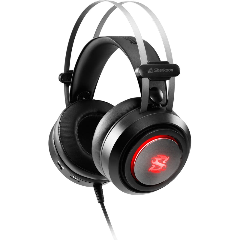 Afbeelding laden in galerijviewer, Sharkoon skiller sgh30 over-ear gaming headset (zwart, pc, playstation 4, playstation 5, rgb leds)
