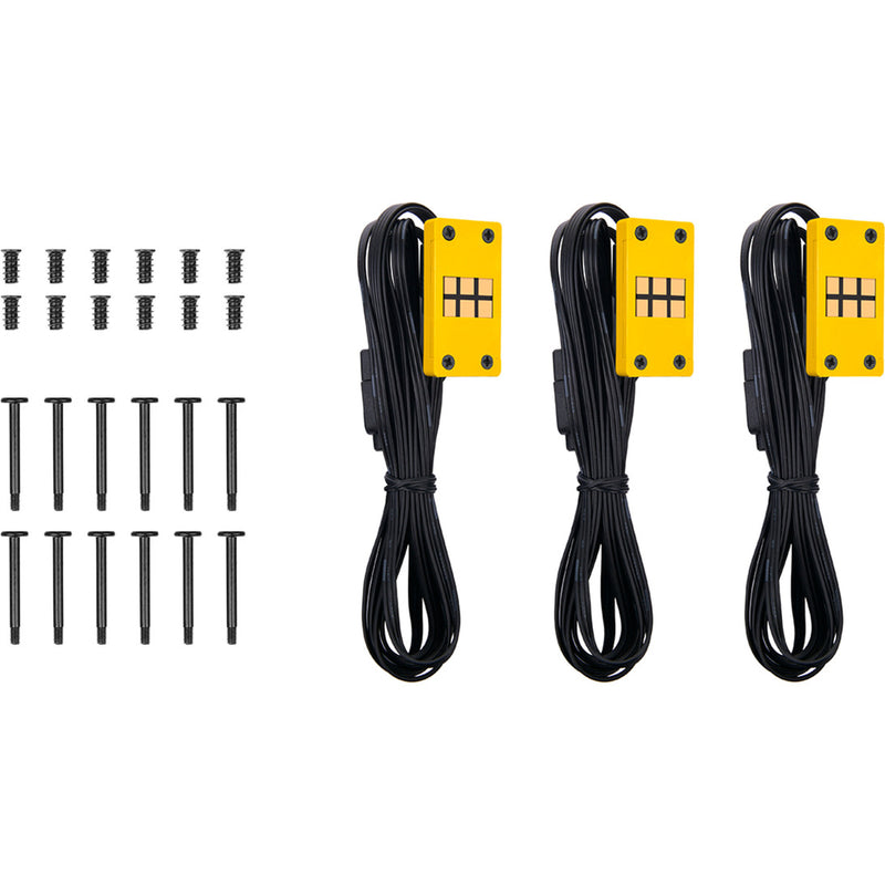 Afbeelding laden in galerijviewer, Thermaltake ct120 ex argb sync pc cooling fan bumblebee (3-fan pack) case fans (geel, 3 stuks, 120 x 120 x 25 mm, pwm)
