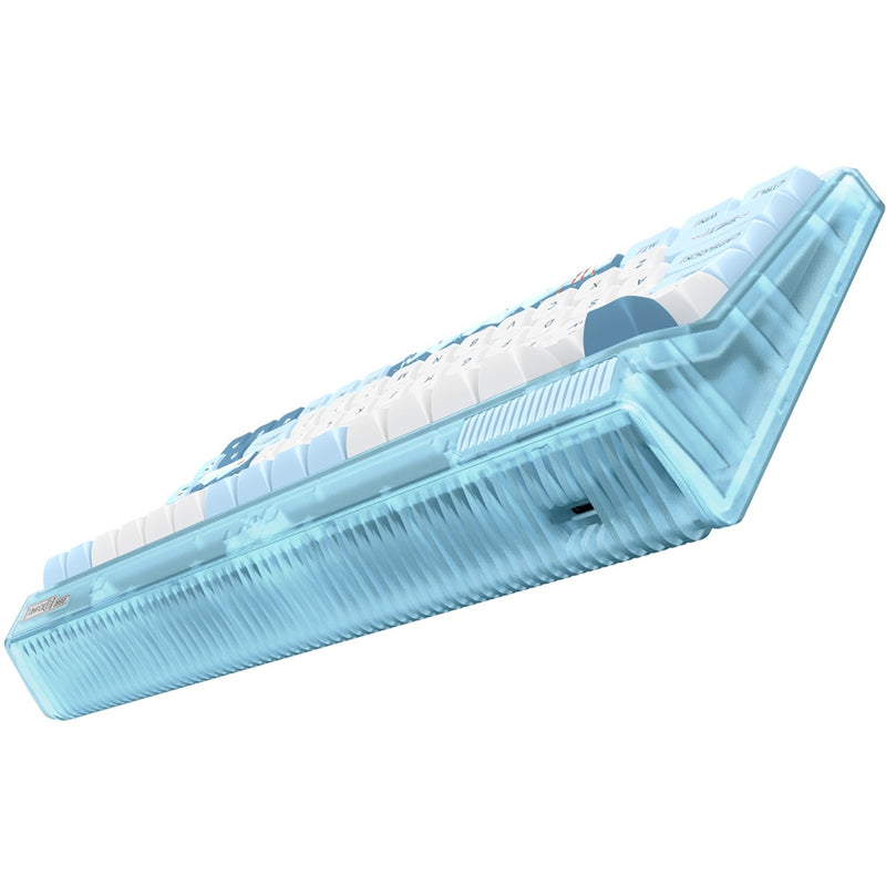 Afbeelding laden in galerijviewer, Iqunix og80 wintertide wireless mechanical keyboard (lichtblauw, us lay-out (qwerty), iqunix moonstone, 80% (tkl), rgb leds, hot-swappable, pbt, 2.4ghz | bluetooth 5.1 | usb-c)
