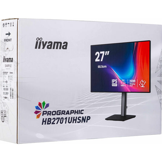 Iiyama prographic hb2701uhsnp-b1 27 4k uhd monitor (zwart (mat), hdmi, displayport, usb-c, audio)