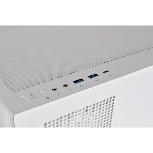 Thermaltake view 270 tg argb - snow midi tower behuizing (wit | 2x usb-a | 1x usb-c | rgb | tempered glass)