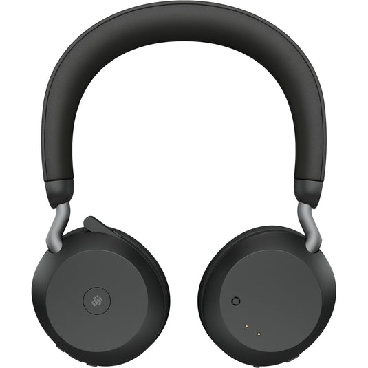 Jabra evolve2 75 on-ear headset (zwart, link380c, microsoft teams)