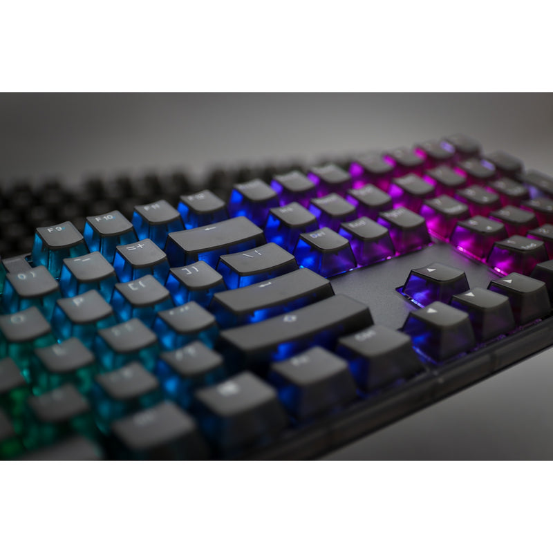 Afbeelding laden in galerijviewer, Ducky one 3 aura rgb mechanisch toetsenbord (zwart, us lay-out (qwerty), cherry mx brown, 100%, abs double shot, hot swap)

