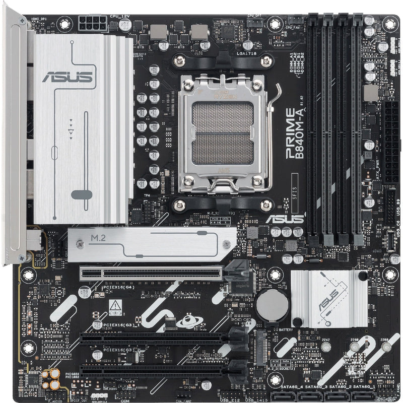 Afbeelding laden in galerijviewer, Asus prime b840m-a-csm socket am5 moederbord ( 2,5gb-lan, sound, µatx)
