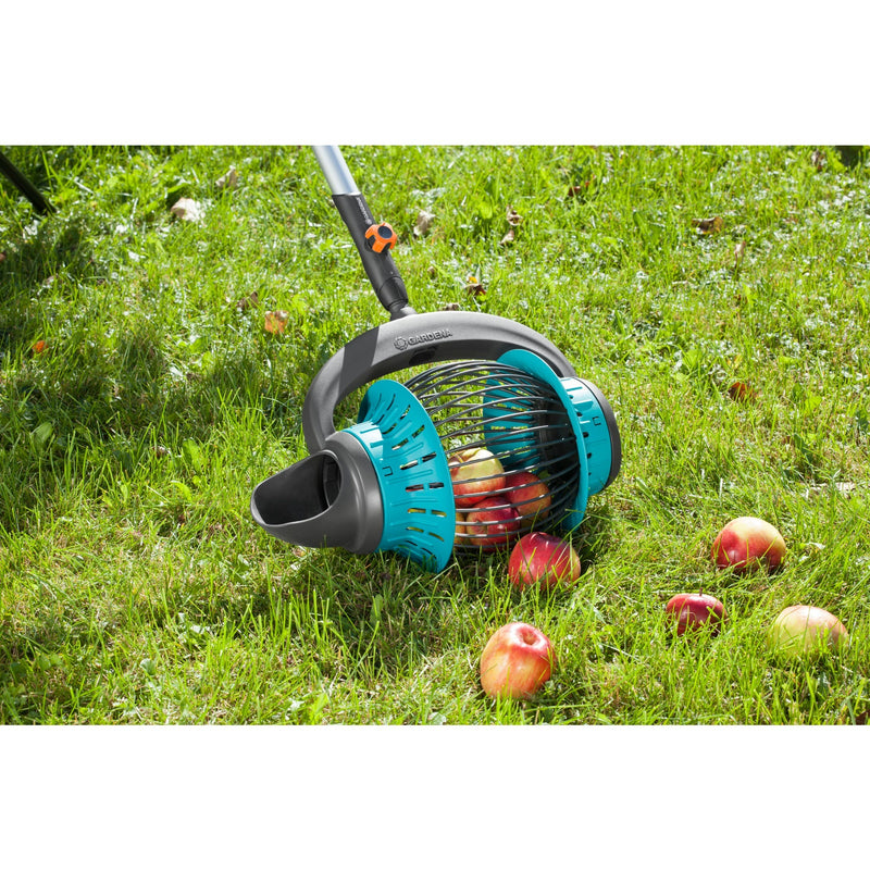 Afbeelding laden in galerijviewer, Gardena combisystem fruitverzamelaar fruitplukker (zwart turquoise, 3108-20)
