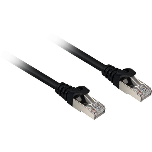 Sharkoon cat.6a netwerkkabel (zwart, 0,25 meter, sftp, rj-45, halogeenvrij)