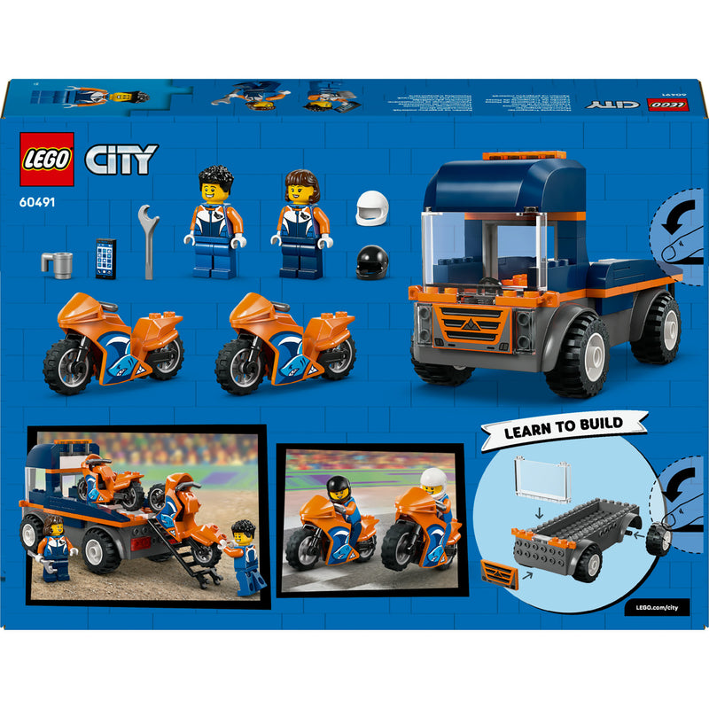 Afbeelding laden in galerijviewer, Lego city 60491 transportwagen voor motoren
