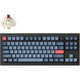 Keychron v3 max-d3 rgb mechanisch toetsenbord (zwart, us lay-out (qwerty), gateron jupiter brown, 80% (tkl), rgb leds, double-shot pbt, hot swap, 2.4 | bluetooth | usb-c, knob)