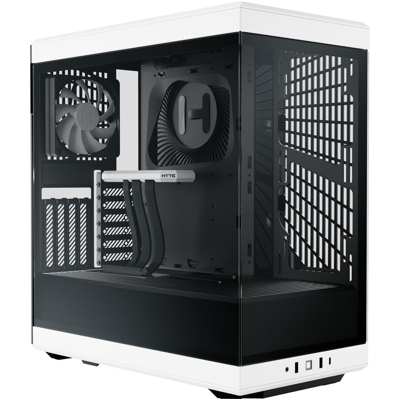 Afbeelding laden in galerijviewer, Hyte y40 midi tower behuizing (wit zwart | 2x usb-a | 1x usb-c | tempered glass)

