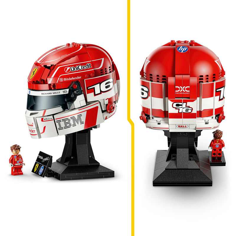 Afbeelding laden in galerijviewer, Lego editions scuderia ferrari hp helm van charles leclerc f1 auto bouwpakket voor kinderen 43014
