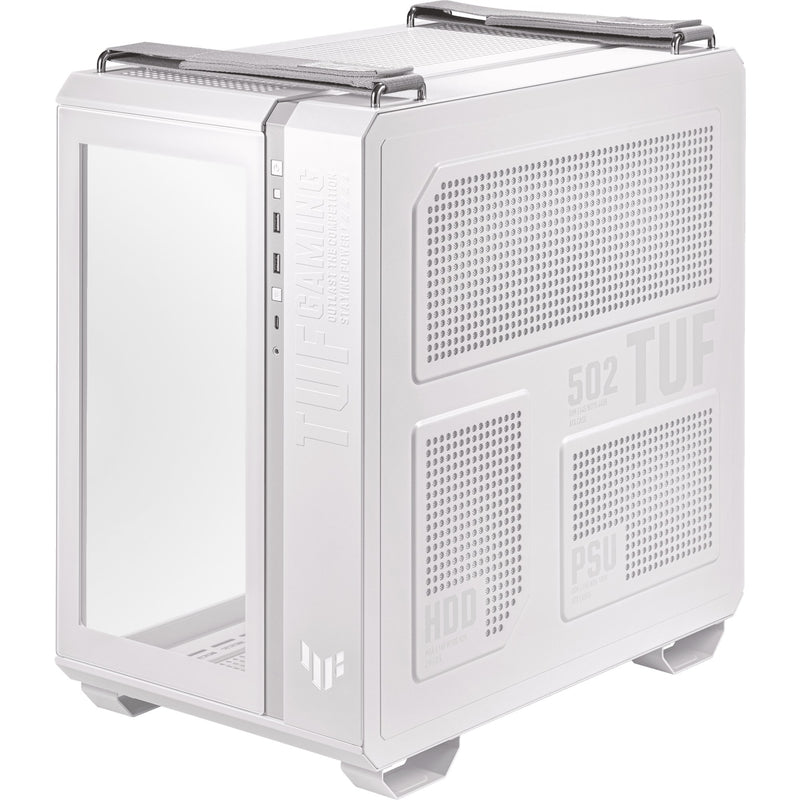 Afbeelding laden in galerijviewer, Asus tuf gaming gt502 midi tower behuizing (wit | 2x usb-a | 1x usb-c | tempered glass)

