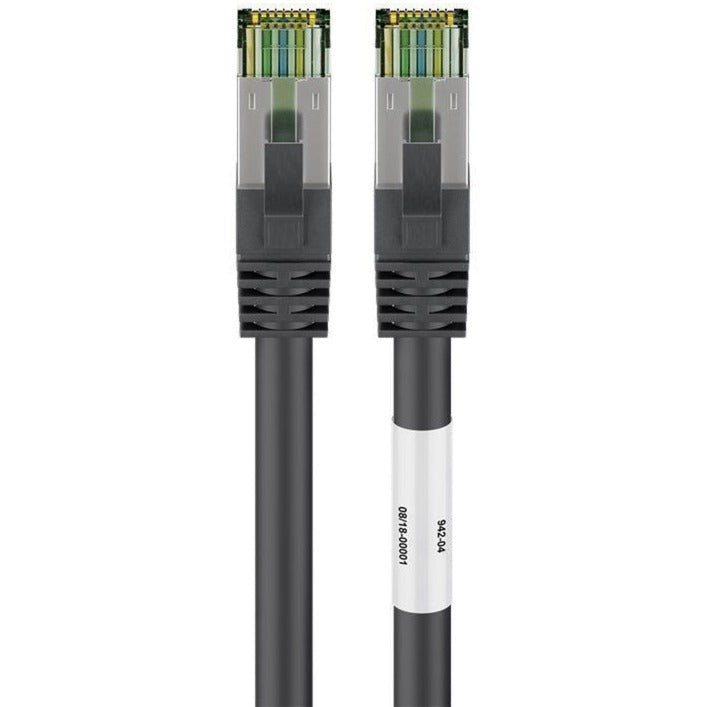 Afbeelding laden in galerijviewer, Goobay patchkabel cat.8.1 s ftp (zwart, 0,25 meter)
