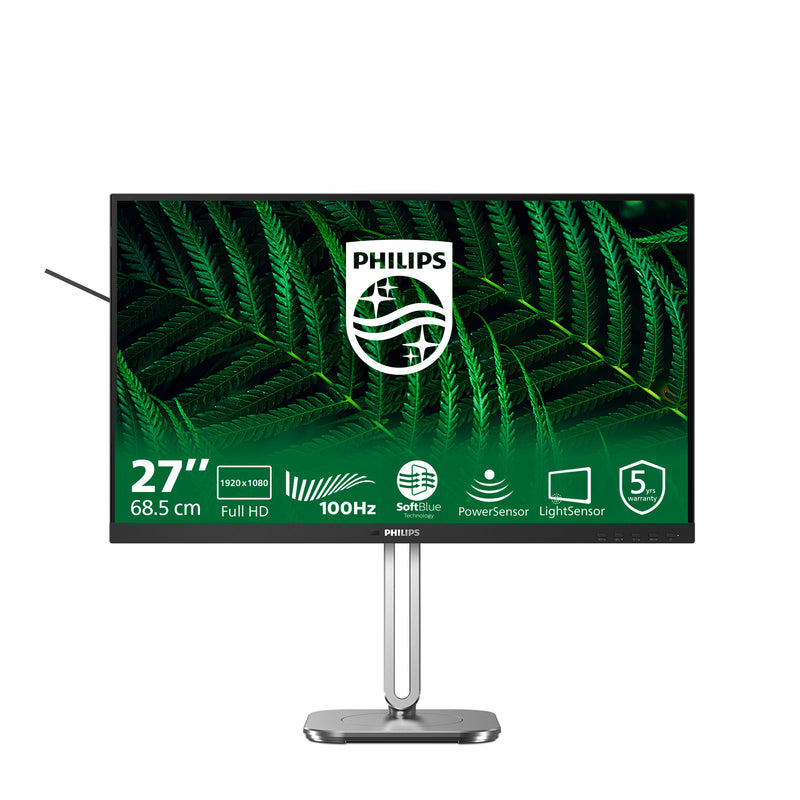 Afbeelding laden in galerijviewer, Philips 27b2g5200 27 monitor (zilver zwart, vga, hdmi, displayport, usb, audio, 100 hz)
