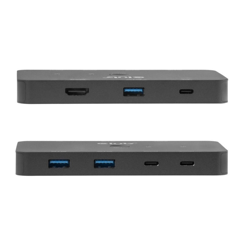Afbeelding laden in galerijviewer, Club 3d csv-2512 kvm switch dual usb-c naar hdmi kvm-switch (zwart, 4k 60hz)
