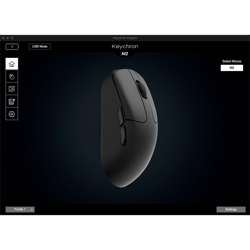 Afbeelding laden in galerijviewer, Keychron m2 wireless gaming muis (zwart)
