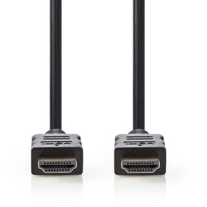 High speed hdmi-kabel met ethernet, 15 meter (zwart, 4k@30hz )