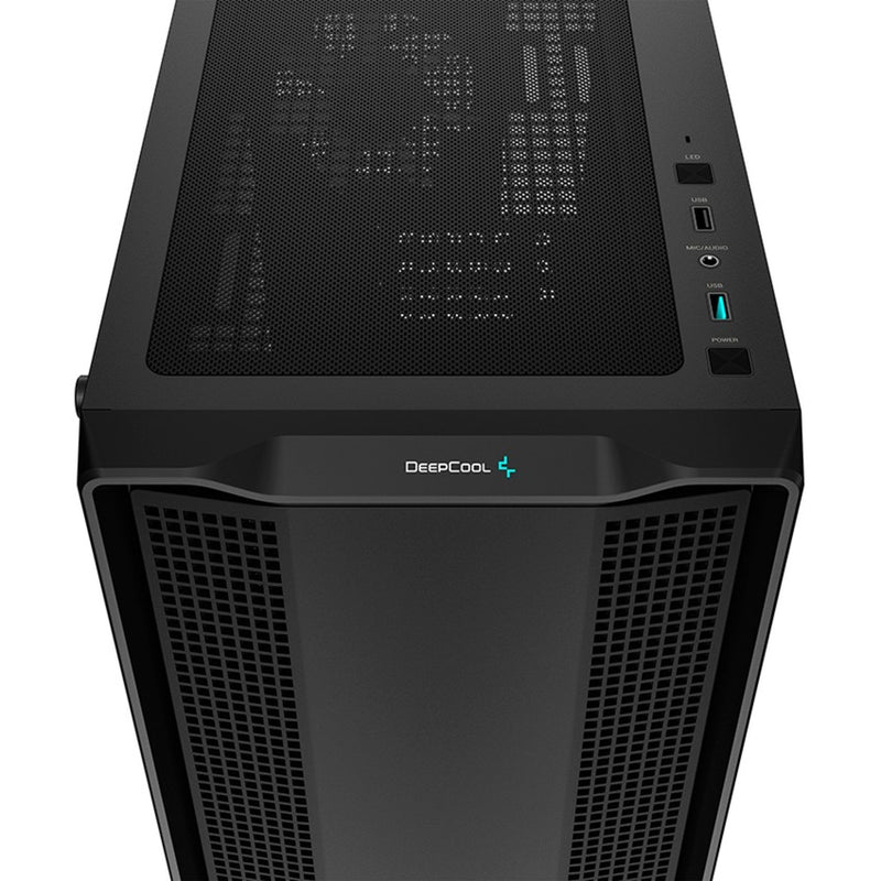 Afbeelding laden in galerijviewer, Deepcool cc360 argb mini tower behuizing (zwart | 2x usb-a | rgb | tempered glass)
