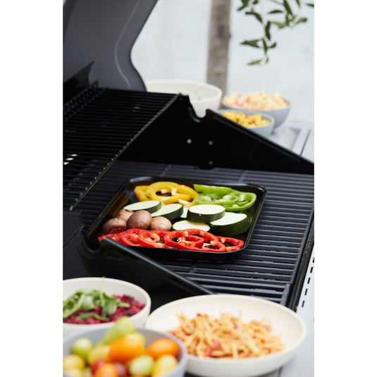 Barbecook herbruikbare grillpan uit email grillschaal