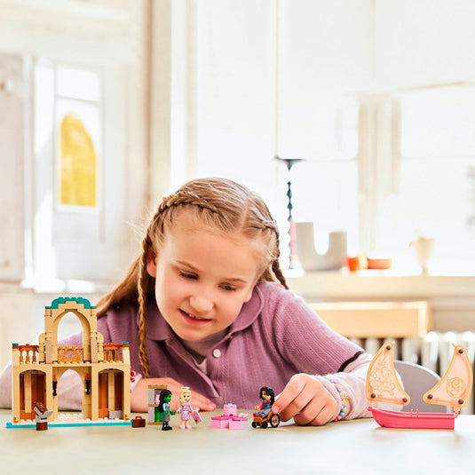 Lego wicked glinda, elphaba en nessarose op shiz university speelgoed boot en poppenhuis set 75681
