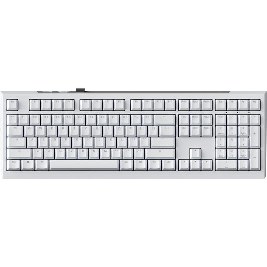 Ducky one x wireless rgb mechanisch toetsenbord (wit, us lay-out (qwerty), inductive, 100%, hot-swappable, pbt, 2.4 ghz | bluetooth | usb-c)