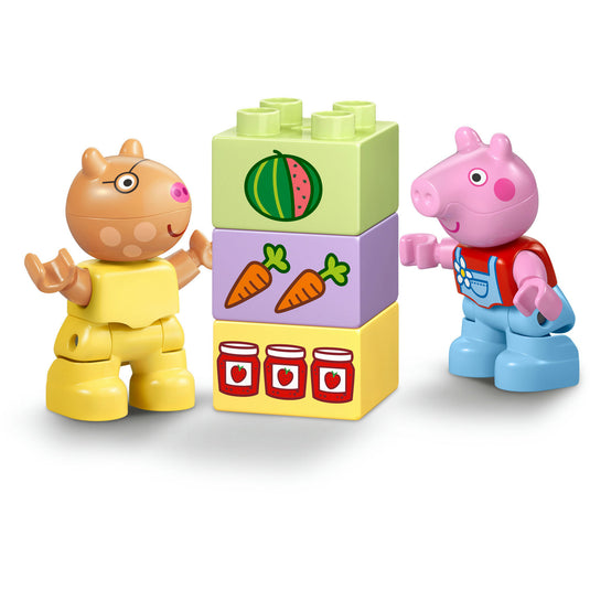 Lego duplo peppa big tractor en marktkraam dieren speelgoed voor peuters - 10468