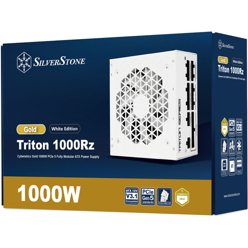 Afbeelding laden in galerijviewer, Silverstone triton 1000rz modulaire 1000 watt voeding (wit, 1x 12v-2x6, 4x pcie)
