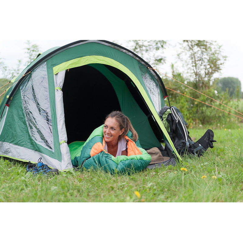 Afbeelding laden in galerijviewer, Coleman kobuk valley 4 plus tent (donkergroen lichtgroen)

