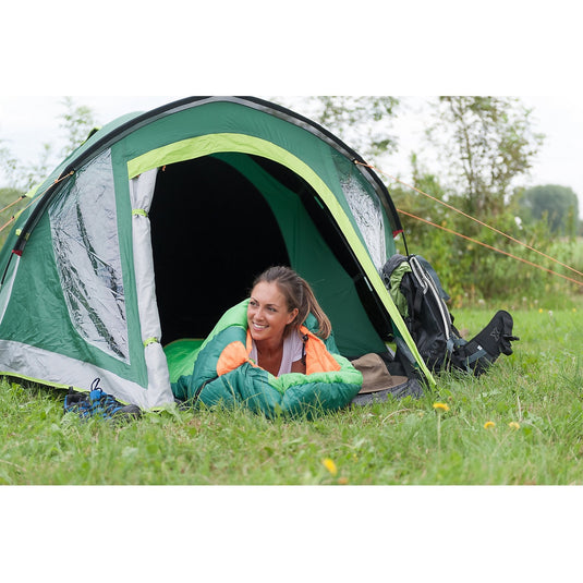 Coleman kobuk valley 4 plus tent (donkergroen lichtgroen)