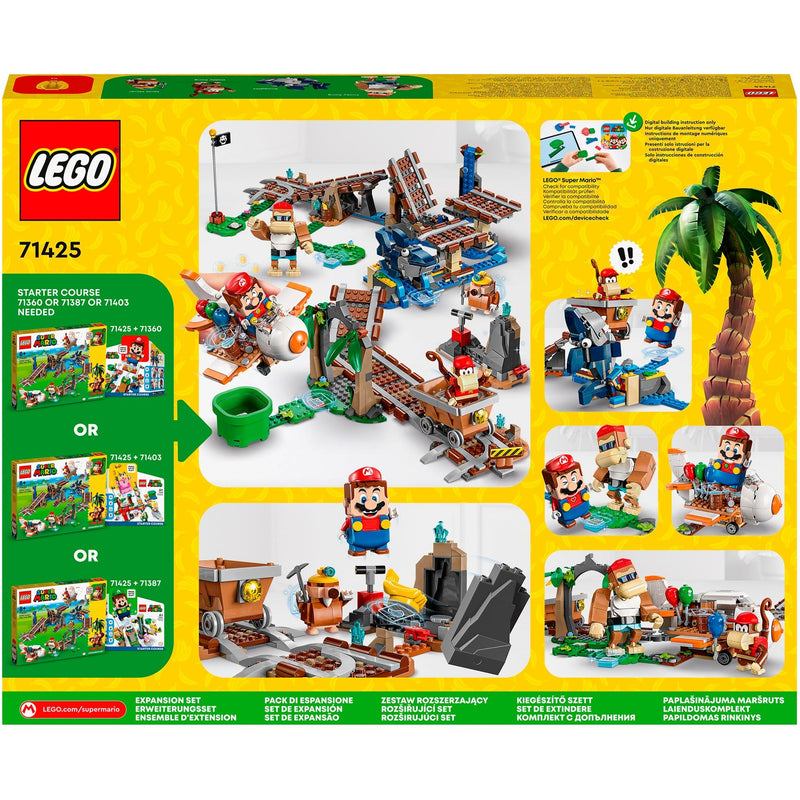 Afbeelding laden in galerijviewer, Lego super mario - uitbreidingsset: diddy kongs mijnwagenrit constructiespeelgoed (71425)

