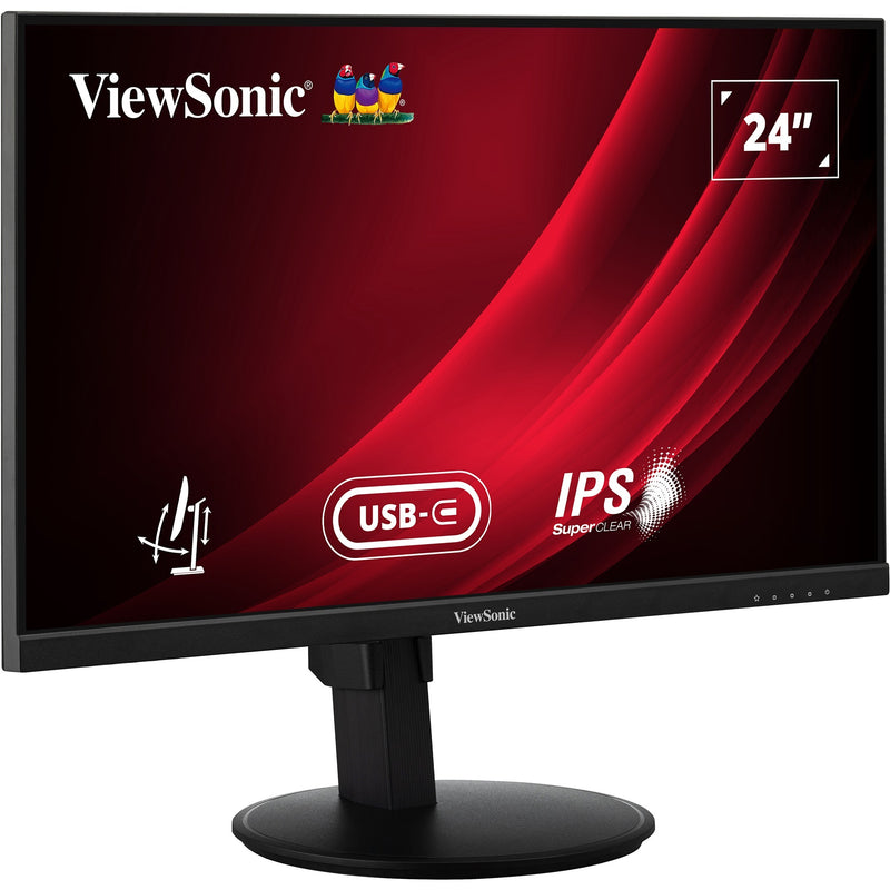 Afbeelding laden in galerijviewer, Viewsonic vg2409-mhdu-2 24 monitor (zwart, 1x hdmi, 1x displayport, usb-c, usb-a, usb-b,100 hz)

