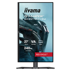 Iiyama g-master red eagle gcb2784hsu-b1 27 curved gaming monitor (zwart, 1x displayport, 2x hdmi, 2x usb-a, 240 hz)