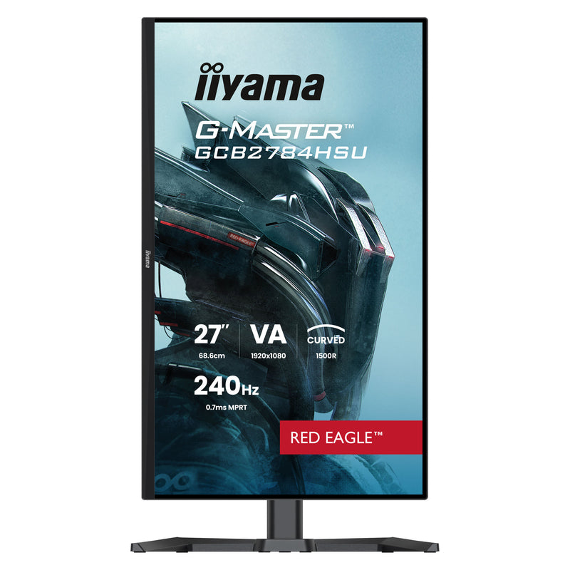 Afbeelding laden in galerijviewer, Iiyama g-master red eagle gcb2784hsu-b1 27 curved gaming monitor (zwart, 2x hdmi, displayport, 2x usb, 240 hz)
