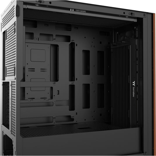 Thermaltake s370 ws midi tower behuizing (zwart | 2x usb-a | 1x usb-c | tempered glass)