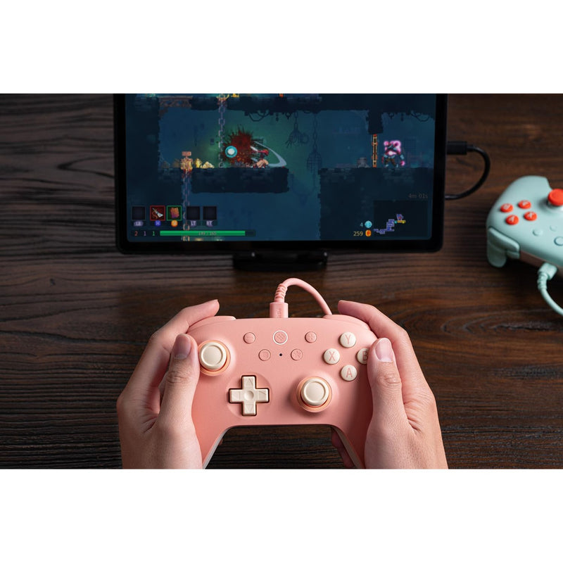 Afbeelding laden in galerijviewer, 8bitdo ultimate 2c wired gamepad (perzik lichtgeel)
