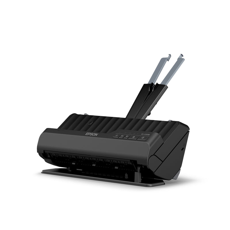 Afbeelding laden in galerijviewer, Epson es-c320w compacte a4-documentscanner met wi-fi-connectiviteit en u-traject (zwart, a4, a5, a6, b5)
