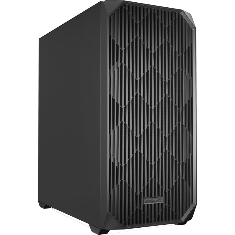 Afbeelding laden in galerijviewer, Sharkoon ak3 midi tower behuizing (zwart | 2x usb-a | 1x usb-c)
