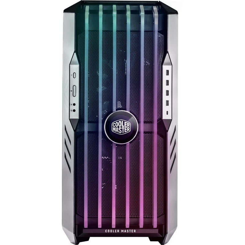 Afbeelding laden in galerijviewer, Cooler master haf 700 evo big tower behuizing (grijs | 4x usb-a | 1x usb-c | rgb | tempered glass)
