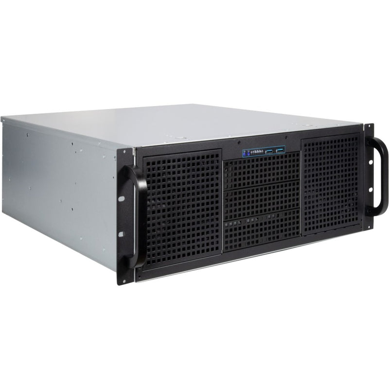 Afbeelding laden in galerijviewer, Inter-tech 4u 40248 rack behuizing (zwart | 2x usb-a)
