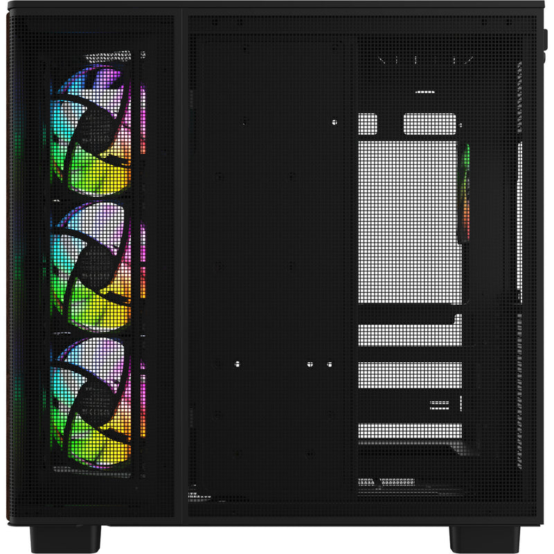 Afbeelding laden in galerijviewer, Thermaltake view 380 xl ws argb midi tower behuizing (zwart houtkleur | 2x usb-a | 1x usb-c | rgb | tempered glass)
