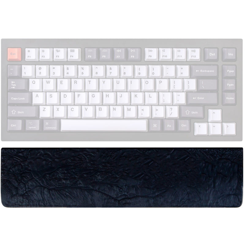 Afbeelding laden in galerijviewer, Keychron q1 q2 resin palm rest polssteun (zwart, 75%)
