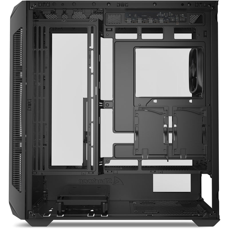 Afbeelding laden in galerijviewer, Sharkoon ak5g rgb midi tower behuizing (zwart | 2x usb-a | 1x usb-c | rgb | tempered glass)

