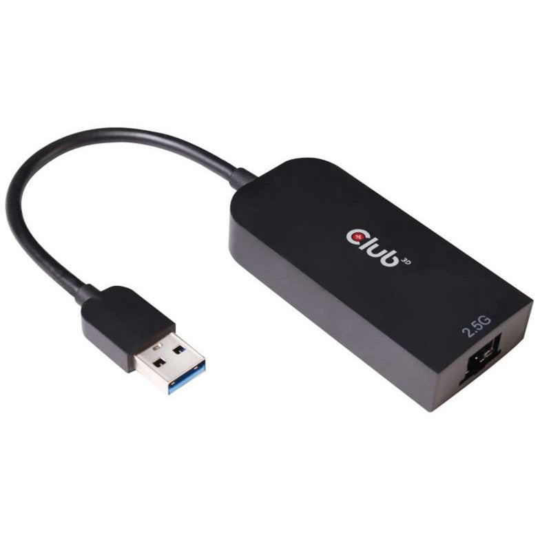 Afbeelding laden in galerijviewer, Club 3d usb-a 3.2 gen1 > rj-45 2.5gbps adapter (zwart, 0,16 meter)
