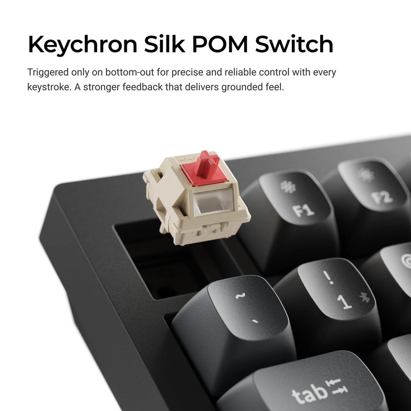 Afbeelding laden in galerijviewer, Keychron v3 ultra 8k wireless custom mechanical keyboard (zwart, us lay-out (qwerty), silk pom brown, 80% (tkl), rgb, hot swap, 2.4 ghz | bluetooth 5.3 | usb-c)
