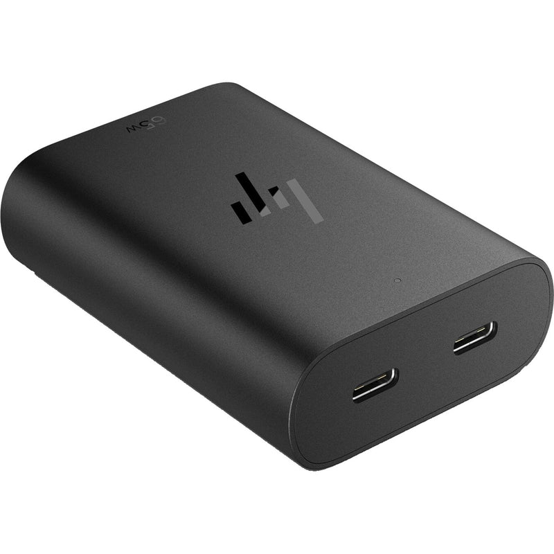 Afbeelding laden in galerijviewer, Hp 65w gan usb-c laptop oplader (zwart, 2x usb-c)
